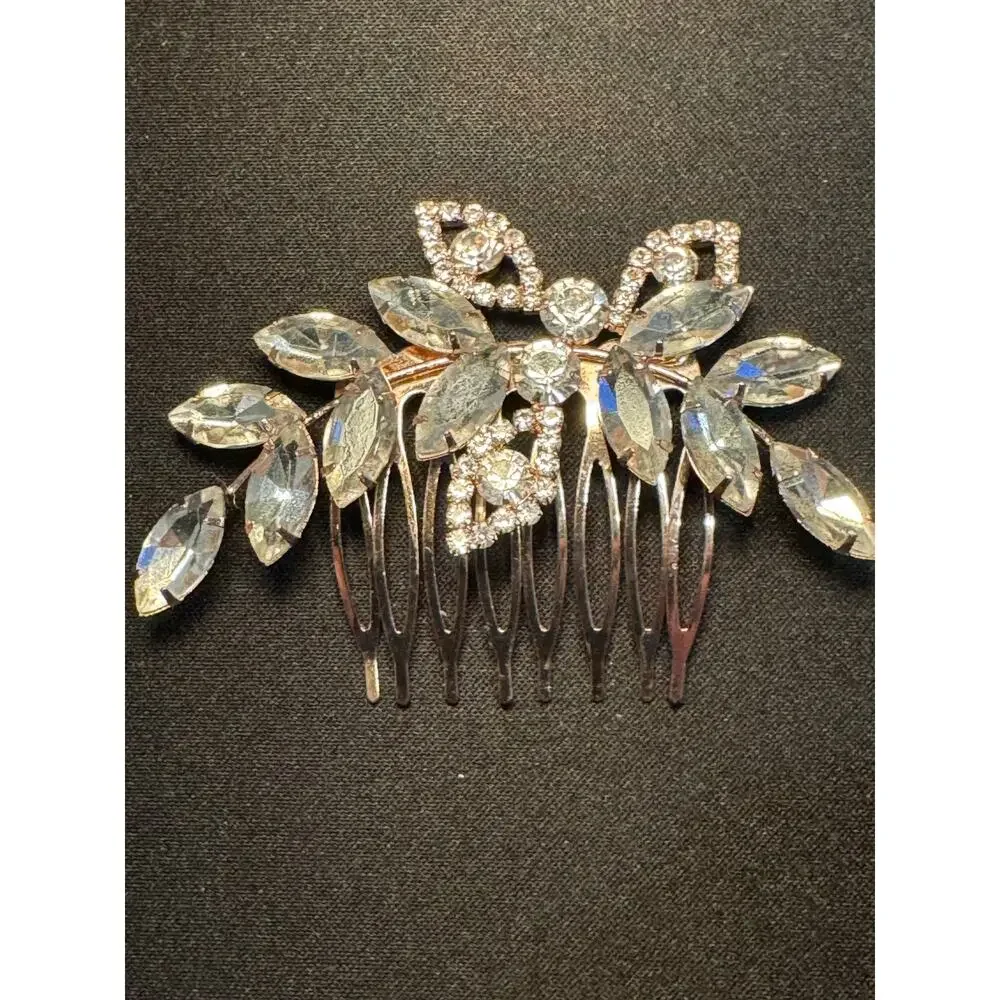 Lot of 4 Hair Clip, Flower Clip, Hair Comp and Small Tiara Comb